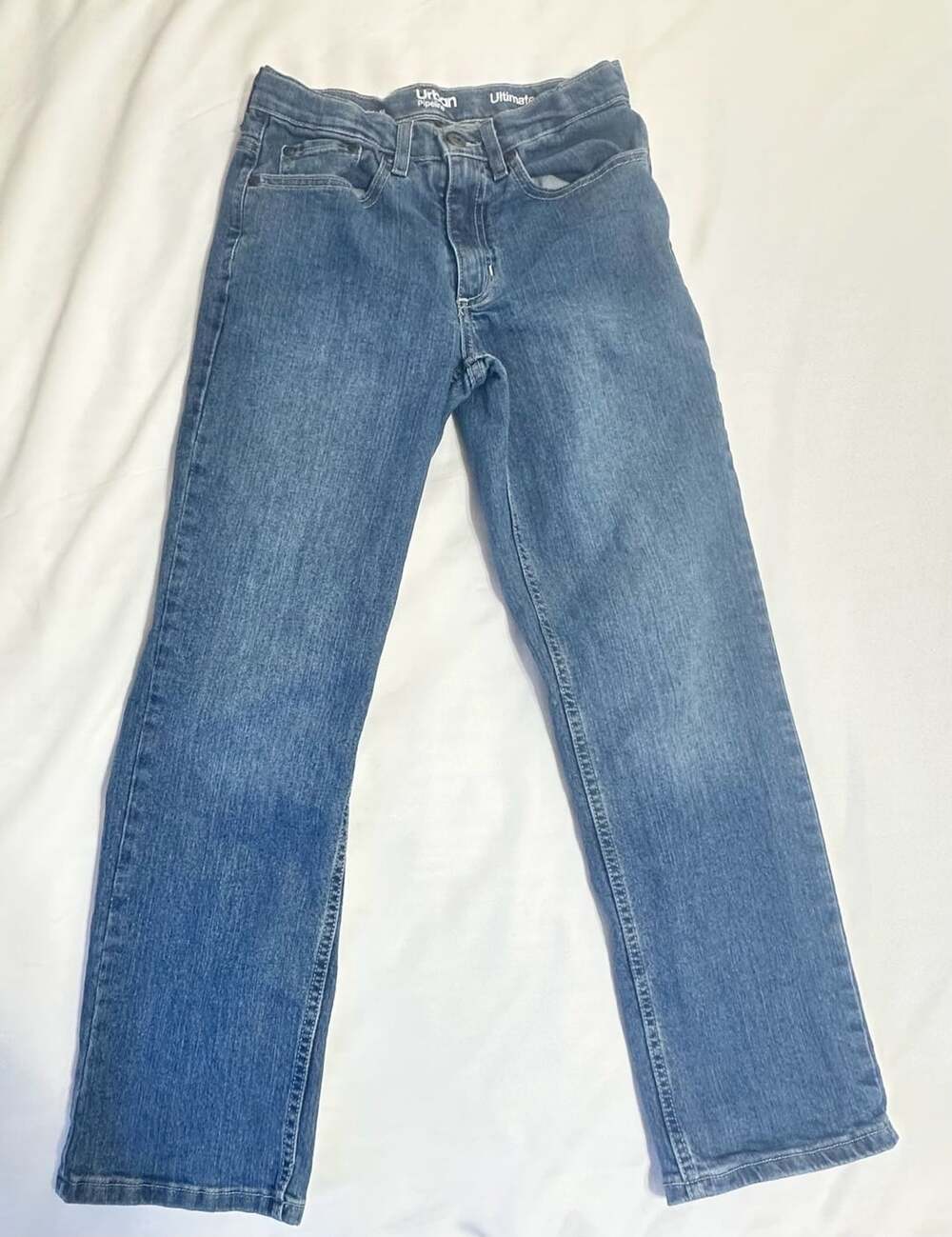 Urban Pipeline Ultimate Straight Fit Jeans Boy Size 14 Blue Denim